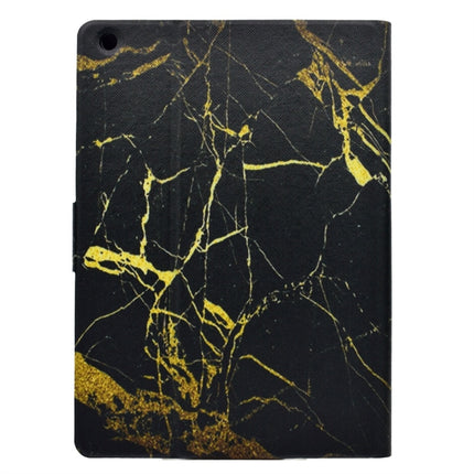 For iPad 5 / 6 Horizontal Flip Leather Case with Holder & Card Slot & Sleep / Wake-up Function(Black Gold)-garmade.com