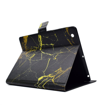 For iPad 5 / 6 Horizontal Flip Leather Case with Holder & Card Slot & Sleep / Wake-up Function(Black Gold)-garmade.com