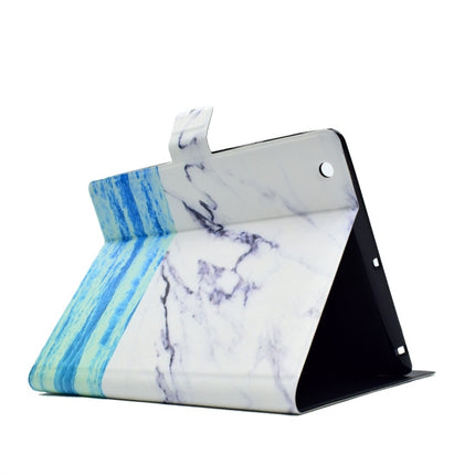 For iPad 5 / 6 Horizontal Flip Leather Case with Holder & Card Slot & Sleep / Wake-up Function(Ocean)-garmade.com