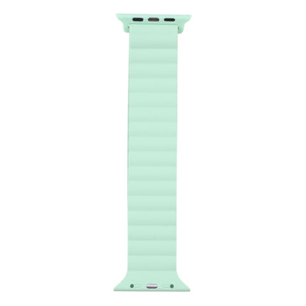 Silicone Magnet Watch Band For Apple Watch Ultra 49mm&Watch Ultra 2 49mm / Series 9&8&7 45mm / SE 3&SE 2&6&SE&5&4 44mm / 3&2&1 42mm(Dark Green)-garmade.com