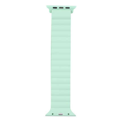 Silicone Magnet Watch Band For Apple Watch Series 9&8&7 41mm / SE 3&SE 2&6&SE&5&4 40mm / 3&2&1 38mm(Dark Green)-garmade.com