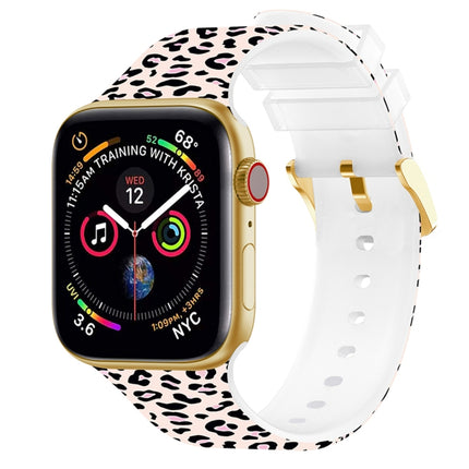 Square Buckle Color Printing Watch Band For Apple Watch Ultra 49mm&Watch Ultra 2 49mm / Series 9&8&7 45mm / SE 3&SE 2&6&SE&5&4 44mm / 3&2&1 42mm(Leopard 3)-garmade.com
