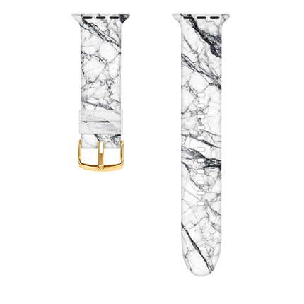 Square Buckle Color Printing Watch Band For Apple Watch Ultra 49mm&Watch Ultra 2 49mm / Series 9&8&7 45mm / SE 3&SE 2&6&SE&5&4 44mm / 3&2&1 42mm(Marble 4)-garmade.com