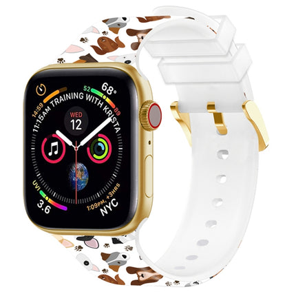 Square Buckle Color Printing Watch Band For Apple Watch Ultra 49mm&Watch Ultra 2 49mm / Series 9&8&7 45mm / SE 3&SE 2&6&SE&5&4 44mm / 3&2&1 42mm(Animal 2)-garmade.com
