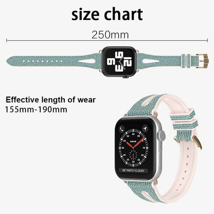 Slim Glitter Watch Band For Apple Watch Series 9&8&7 41mm / SE 3&SE 2&6&SE&5&4 40mm / 3&2&1 38mm(Black)-garmade.com