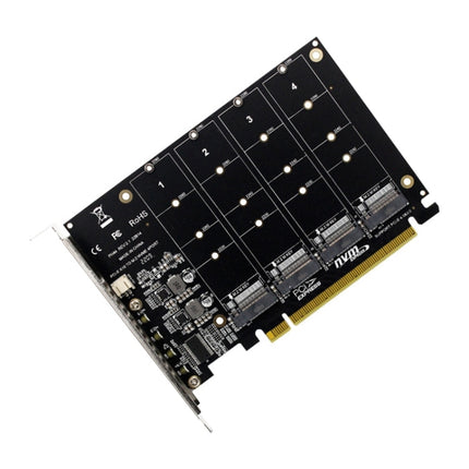 PH44 NVME 4 Disk Array Card PCI-E Signal Split Array Card-garmade.com