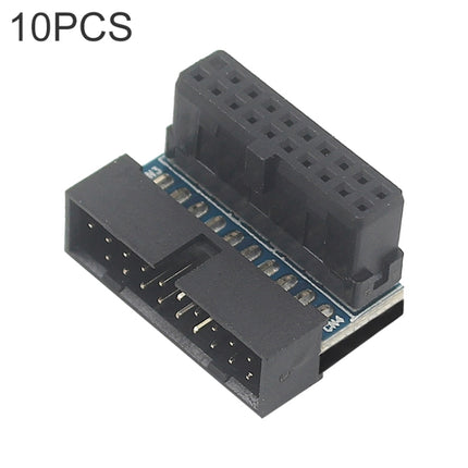 10 PCS 3.0 19P 20P Motherboard Male To Female Extension Adapter, Model: PH19B(Balck)-garmade.com