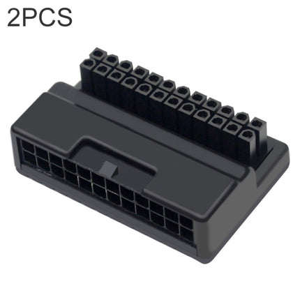 2 PCS ATX 24Pin 90 Degree Power Plug Adapter-garmade.com