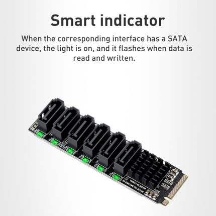 M2 M-EKY PCIE 3.0 to SATA 6G Adapter-garmade.com