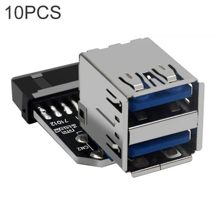 10 PCS 19/20Pin to Dual USB 3.0 Adapter Converter, Model:PH21-garmade.com