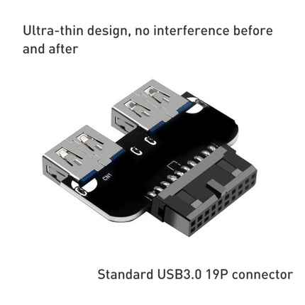 10 PCS 19/20Pin to Dual USB 3.0 Adapter Converter, Model:PH22-garmade.com