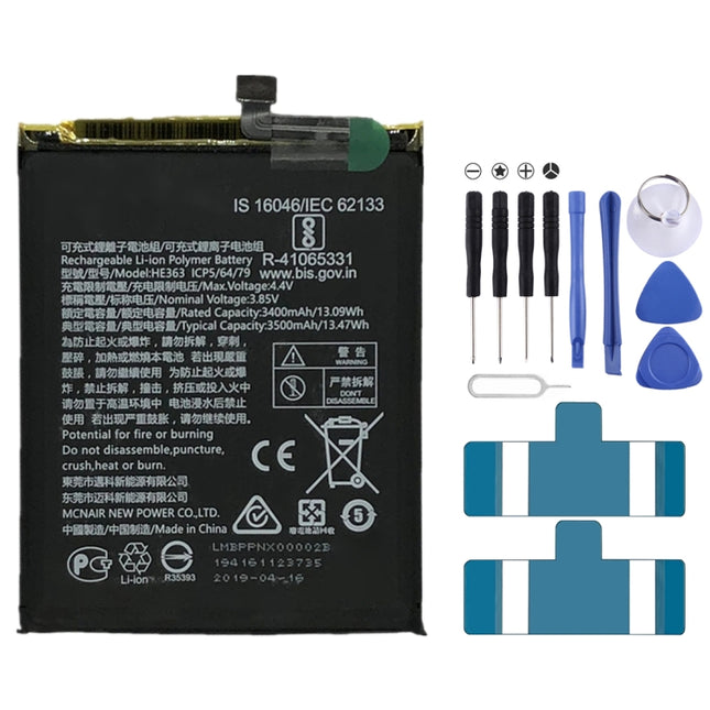 HE363 3500mAh For Nokia 8.1 / X7 Li-Polymer Battery Replacement-garmade.com