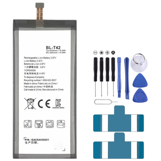 BL-T42 4000 mAh Li-Polymer Battery Replacement For LG V50 ThinQ 5G / V50S ThinQ 5G / G8X ThinQ-garmade.com
