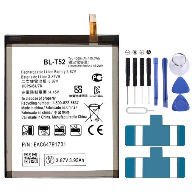 BL-T52 4000mAh For LG Wing 5G Li-Polymer Battery Replacement-garmade.com