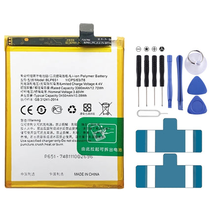 BLP651 3430mAh For OPPO R15 Pro Li-Polymer Battery Replacement-garmade.com