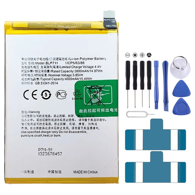 BLP711 4000 mAh Li-Polymer Battery Replacement For OPPO A1k / Realme C2-garmade.com
