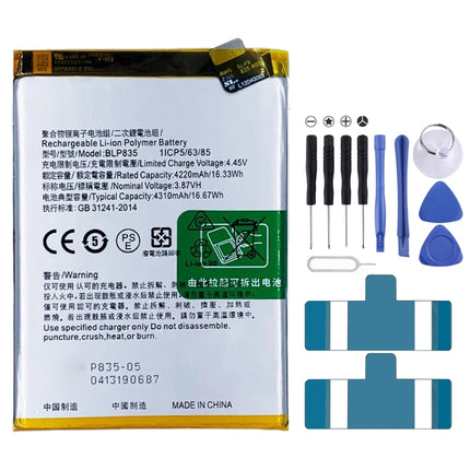 BLP835 Li-Polymer Battery Replacement For OPPO Reno5 F/F19 Pro/A94 4G-garmade.com