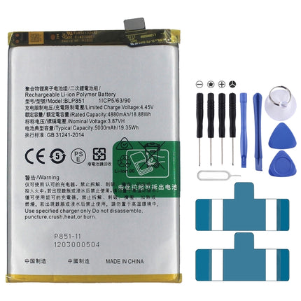 BLP851 5000mAh Li-Polymer Battery Replacement For OPPO F19 / F19s-garmade.com