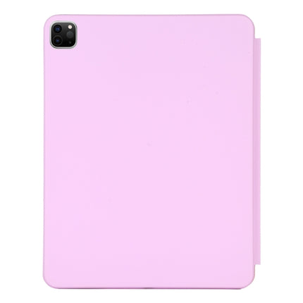 For iPad Pro 11 2022 / 2021 / 2020 3-fold Horizontal Flip Smart Leather Tablet Case with Sleep / Wake-up Function & Holder(Pink)-garmade.com