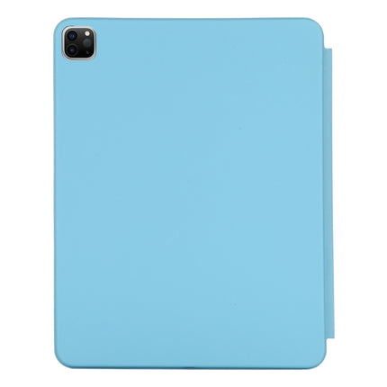 For iPad Pro 11 2022 / 2021 / 2020 3-fold Horizontal Flip Smart Leather Tablet Case with Sleep / Wake-up Function & Holder(Blue)-garmade.com