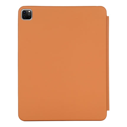 For iPad Pro 11 2022 / 2021 / 2020 3-fold Horizontal Flip Smart Leather Tablet Case with Sleep / Wake-up Function & Holder(Orange)-garmade.com