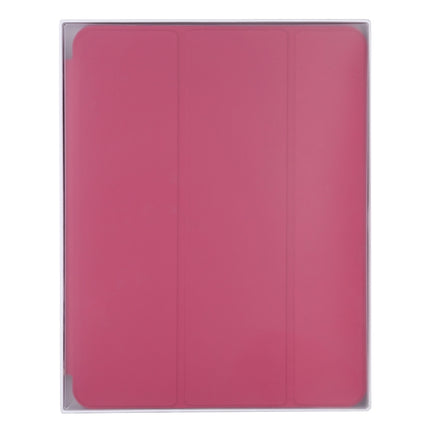 For iPad Pro 11 2022 / 2021 / 2020 3-fold Horizontal Flip Smart Leather Tablet Case with Sleep / Wake-up Function & Holder(Rose Red)-garmade.com