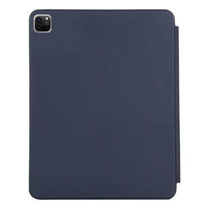 For iPad Pro 11 2022 / 2021 / 2020 3-fold Horizontal Flip Smart Leather Tablet Case with Sleep / Wake-up Function & Holder(Dark Blue)-garmade.com