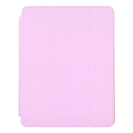 For iPad Pro 12.9 inch (2020/2021) 3-fold Horizontal Flip Smart Leather Tablet Case with Sleep / Wake-up Function & Holder(Pink)-garmade.com