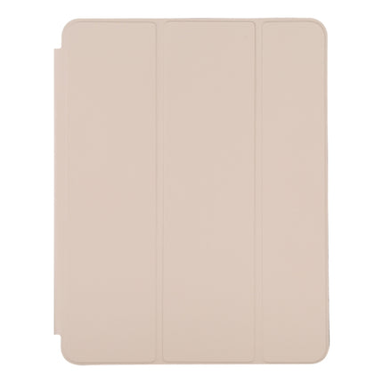 For iPad Pro 12.9 inch (2020/2021) 3-fold Horizontal Flip Smart Leather Tablet Case with Sleep / Wake-up Function & Holder(Grey)-garmade.com
