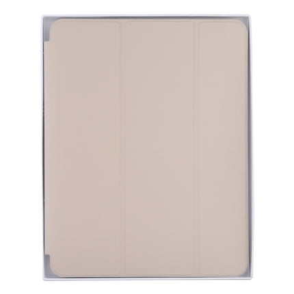 For iPad Pro 12.9 inch (2020/2021) 3-fold Horizontal Flip Smart Leather Tablet Case with Sleep / Wake-up Function & Holder(Grey)-garmade.com