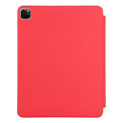 For iPad Pro 12.9 inch (2020/2021) 3-fold Horizontal Flip Smart Leather Tablet Case with Sleep / Wake-up Function & Holder(Red)-garmade.com