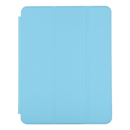 For iPad Pro 12.9 inch (2020/2021) 3-fold Horizontal Flip Smart Leather Tablet Case with Sleep / Wake-up Function & Holder(Blue)-garmade.com