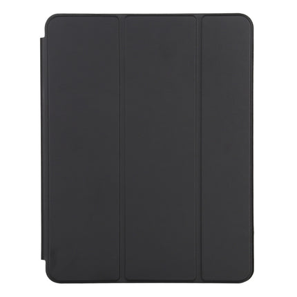 For iPad Pro 12.9 inch (2020/2021) 3-fold Horizontal Flip Smart Leather Tablet Case with Sleep / Wake-up Function & Holder(Black)-garmade.com