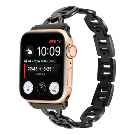 Steel Watch Band For Apple Watch Ultra 49mm&Watch Ultra 2 49mm / Series 9&8&7 45mm / SE 3&SE 2&6&SE&5&4 44mm / 3&2&1 42mm(Black)-garmade.com
