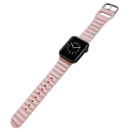 Single Color Silicone Watch Band For Apple Watch Ultra 49mm&Watch Ultra 2 49mm / Series 9&8&7 45mm / SE 3&SE 2&6&SE&5&4 44mm / 3&2&1 42mm(Pink)-garmade.com