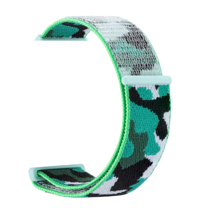 Nylon Loop Watch Band For Apple Watch Ultra 49mm&Watch Ultra 2 49mm / Series 9&8&7 45mm / SE 3&SE 2&6&SE&5&4 44mm / 3&2&1 42mm(Dark Green Camouflage)-garmade.com