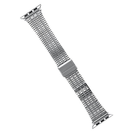 Steel Watch Band For Apple Watch Ultra 49mm&Watch Ultra 2 49mm / Series 9&8&7 45mm / SE 3&SE 2&6&SE&5&4 44mm / 3&2&1 42mm(Silver and Rose Gold)-garmade.com