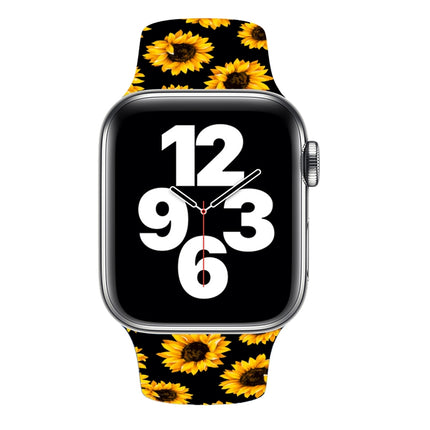 Single Nail Printing Watch Band For Apple Watch Series 9&8&7 41mm / SE 3&SE 2&6&SE&5&4 40mm / 3&2&1 38mm(A34)-garmade.com