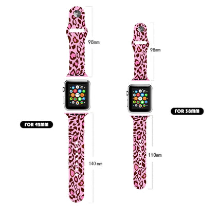 Single Nail Printing Watch Band For Apple Watch Series 9&8&7 41mm / SE 3&SE 2&6&SE&5&4 40mm / 3&2&1 38mm(A37)-garmade.com
