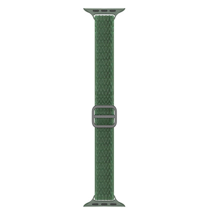 Wave Small Waist Nylon Watch Band For Apple Watch Series 9&8&7 41mm / SE 3&SE 2&6&SE&5&4 40mm / 3&2&1 38mm(Army Green)-garmade.com