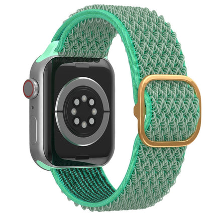 Wave Nylon Watch Band For Apple Watch Ultra 49mm&Watch Ultra 2 49mm / Series 9&8&7 45mm / SE 3&SE 2&6&SE&5&4 44mm / 3&2&1 42mm(Spearmint Green)-garmade.com
