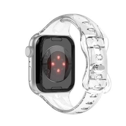 TPU 8-buckle Watch Band For Apple Watch Ultra 49mm&Watch Ultra 2 49mm / Series 9&8&7 45mm / SE 3&SE 2&6&SE&5&4 44mm / 3&2&1 42mm(Transparent)-garmade.com