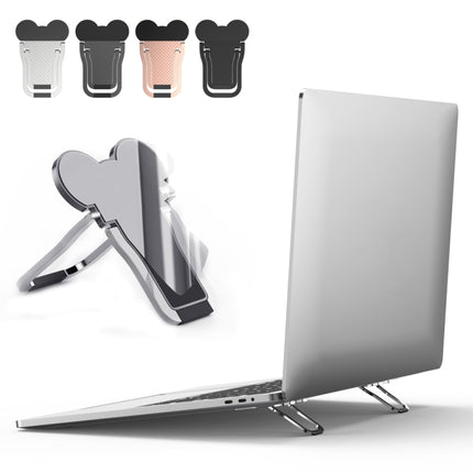 2 PCS Metal Foldable Laptop Stand Bracket(Silver)-garmade.com