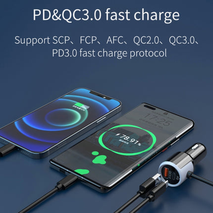 SC03 76W Output PD / QC3.0 Fast Charge Extended Car Charger-garmade.com