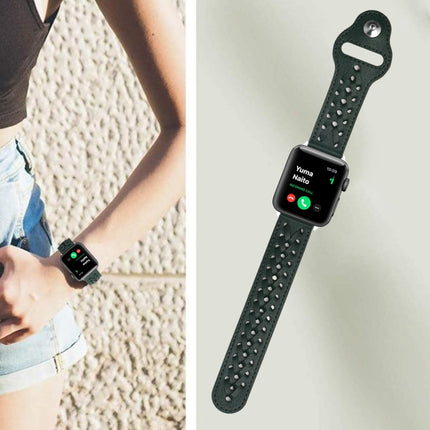 Woven Watch Strap For Apple Watch Ultra 49mm&Watch Ultra 2 49mm / Series 9&8&7 45mm / SE 3&SE 2&6&SE&5&4 44mm / 3&2&1 42mm(Green)-garmade.com