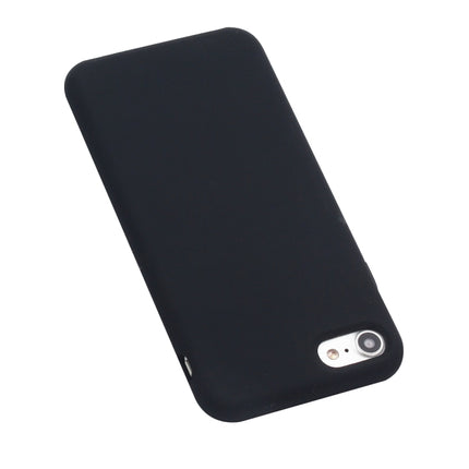For iPhone SE 2020 Shockproof Full Coverage Silicone Soft Protective Case(Black)-garmade.com