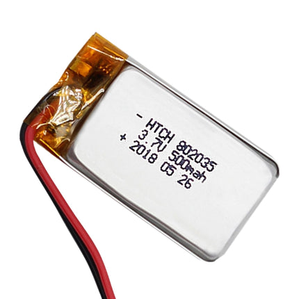 2pcs 802035 500mAh Li-Polymer Battery Replacement-garmade.com