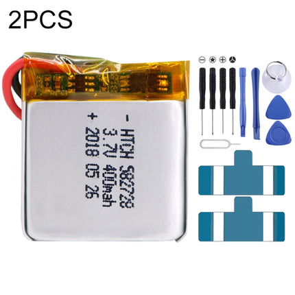 2pcs 582728 400mAh Li-Polymer Battery Replacement-garmade.com