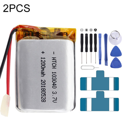 2pcs 103040 1200mAh Li-Polymer Battery Replacement-garmade.com