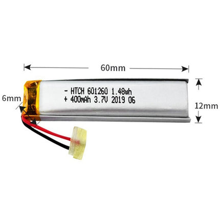 2pcs 601260 400mAh Li-Polymer Battery Replacement-garmade.com